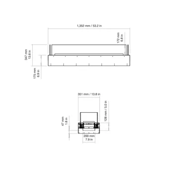 Flex 50BN Bench Fireplace