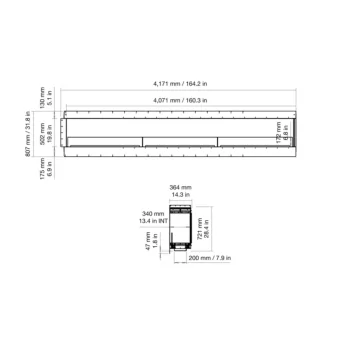 Flex 158RC Right Corner Fireplace