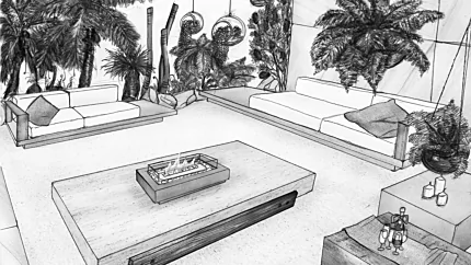 Fireplace project sketch