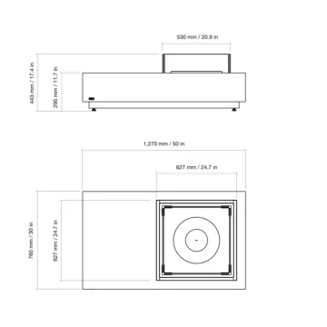 Manhattan 50 Fire Table