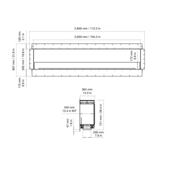 Flex 104SS Single Sided Fireplace
