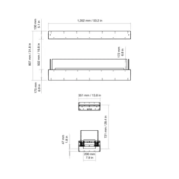 Flex 50IL Island Fireplace