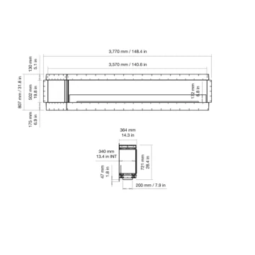 Flex 140SS.BXL Single Sided Fireplace