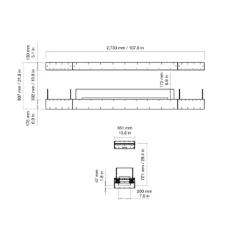 Flex 104IL.BX2 Island Fireplace