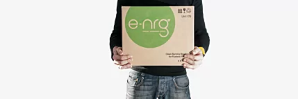 Person Holding e-NRG Box