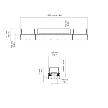 Flex 78BN.BX2 Bench Fireplace