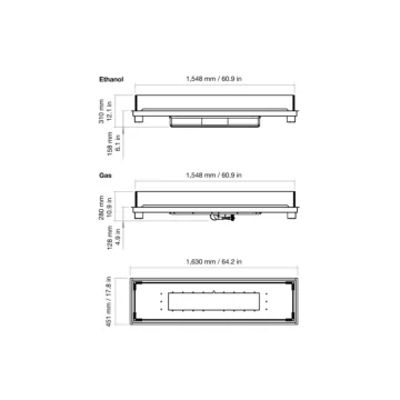 Linear 65 Fire Pit Kit