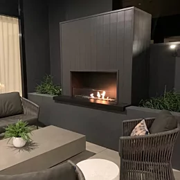 Timber framed fireplace with scyon cladding🙌🏻 #ImperialFitouts #carpen...