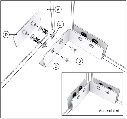 Assembly Steps - Glass Fire Screens 6
