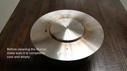 How do I clean my EcoSmart Fire ethanol burner? 10