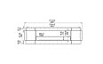 Flex 104DB.BX2 Double Sided - Technical Drawing / Front by EcoSmart Fire