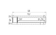 Flex 122LC.BXL Left Corner - Technical Drawing / Front by EcoSmart Fire