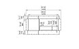 Flex 50DB.BX1 Double Sided - Technical Drawing / Front by EcoSmart Fire