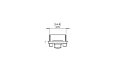 Linear Curved 65 Fireplace Insert - Technical Drawing / Front by EcoSmart Fire