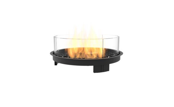 Round 20 Fireplace Insert - Gas LP/NG / Black by EcoSmart Fire