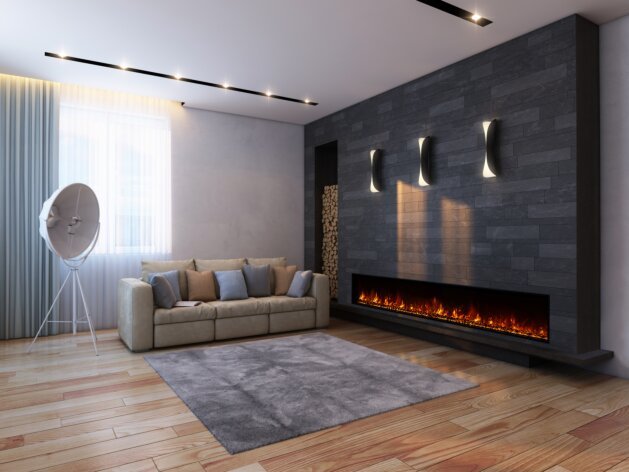 Private Residence - EL100 Electric Fireplace by EcoSmart Fire