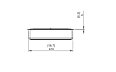 XL500 Ethanol Burner - Technical Drawing / Front by EcoSmart Fire