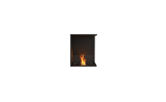 Flex 18RC Right Corner - Ethanol / Black /  Installed View by EcoSmart Fire