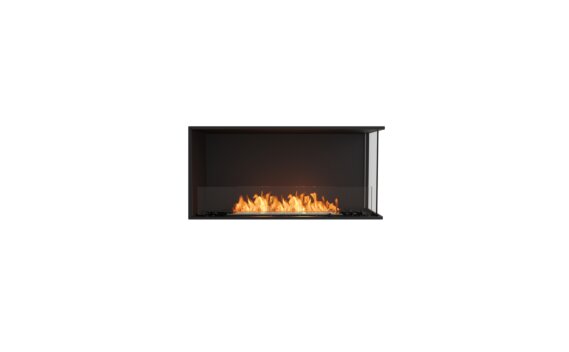 Flex 42RC Right Corner - Ethanol / Black / Installed View by EcoSmart Fire