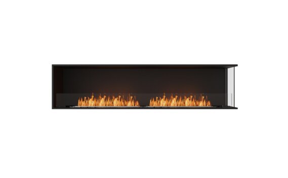 Flex 86RC Right Corner - Ethanol / Black / Installed View by EcoSmart Fire