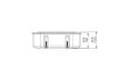 VB2 Ethanol Burner - Technical Drawing / Front by EcoSmart Fire