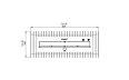 Scope 700 Heating - Technical Drawing / Top by EcoSmart Fire