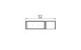 Flex 50 - Technical Drawing / Top by EcoSmart Fire