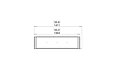Flex 50PN Peninsula - Technical Drawing / Top by EcoSmart Fire