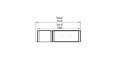 Flex 50RC.BXL Right Corner - Technical Drawing / Top by EcoSmart Fire