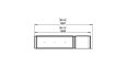 Flex 60LC.BXR Left Corner - Technical Drawing / Top by EcoSmart Fire