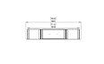Flex 68DB.BX2 Double Sided - Technical Drawing / Top by EcoSmart Fire