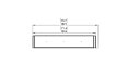 Flex 68PN Peninsula - Technical Drawing / Top by EcoSmart Fire