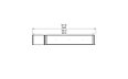 Flex 86PN.BXL Peninsula - Technical Drawing / Top by EcoSmart Fire