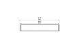 Flex 86RC Right Corner - Technical Drawing / Top by EcoSmart Fire
