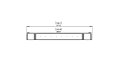Flex 140PN.BX2 Peninsula - Technical Drawing / Top by EcoSmart Fire