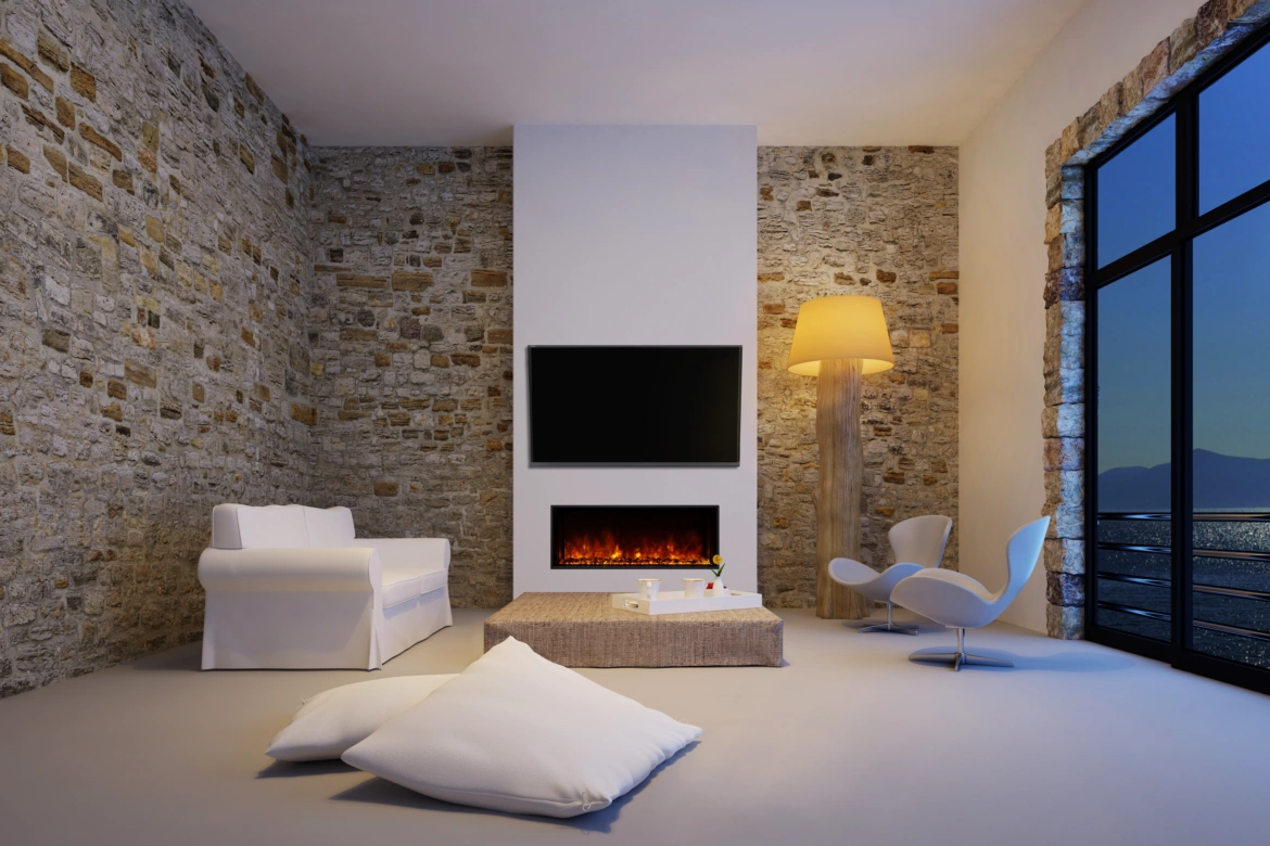 EL40 Electric Fireplace: Adjustable Flame Colour - MAD / EcoSmart Fire
