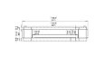 Flex 140DB.BX2 Double Sided - Technical Drawing / Front by EcoSmart Fire
