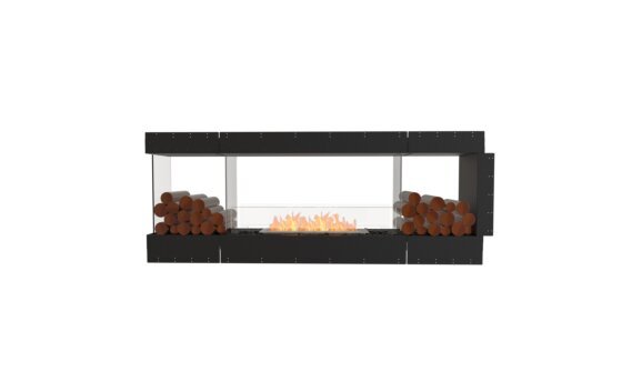 Flex 78PN.BX2 Peninsula - Ethanol / Black / Uninstalled view - Logs not included by EcoSmart Fire