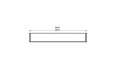 Flex 86IL Island - Technical Drawing / Top by EcoSmart Fire