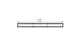 Flex 158BN Bench - Technical Drawing / Top by EcoSmart Fire