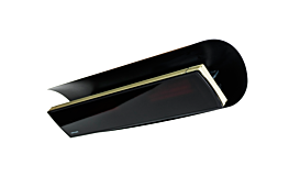 Weathershield 5 Black HEATSCOPE® Accessorie - Studio Image by Heatscope Heaters