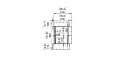 Flex 18RC Right Corner - Technical Drawing / Front by EcoSmart Fire