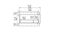 Flex 42PN Peninsula - Technical Drawing / Front by EcoSmart Fire