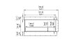 Flex 50PN Peninsula - Technical Drawing / Front by EcoSmart Fire