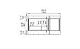 Flex 50 - Technical Drawing / Front by EcoSmart Fire