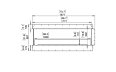 Flex 68PN Peninsula - Technical Drawing / Front by EcoSmart Fire