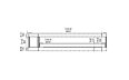 Flex 140 - Technical Drawing / Front by EcoSmart Fire