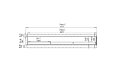 Flex 158RC Right Corner - Technical Drawing / Front by EcoSmart Fire