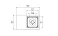 Manhattan 50 Fire Pit - Technical Drawing / Top by EcoSmart Fire