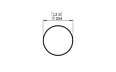 Solo R1 Stool - Technical Drawing / Top by Blinde Design